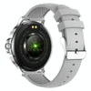 CF12 1.2 inch Waterproof Smart Silicone Strap Wristband Support Heart Rate Monitoring / Blood Pressure Monitoring(Silver)