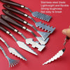 Oil Painting Knife Graffiti Toning Wooden Scraper Student Art Painting Tool, Style: E1