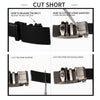COWATHER CZ032 Men Two-Layer Leather Casual Business All-Match Automatic Buckle Belt, Length: 130cm(Black)