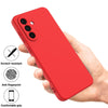 For Samsung Galaxy A56 5G Pure Color Liquid Silicone Shockproof Full Coverage Phone Case(Red)