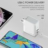 LDNIO A4403C 30W PD + Auto-id Foldable Fast Travel Charger with 1m 8 Pin Cable, US Plug