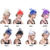 Handmade Bride Mesh Hair Accessories Wedding Photo Hat Headwear(White)