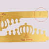 50 PCS Crown Birthday Hat Children Adult Birthday Party Cartoon Decoration Paper Hat(Gold Card)