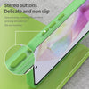 For Samsung Galaxy A35 5G Frosted Translucent TPU Hybrid PC Full Coverage Phone Case(Green)