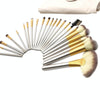 24 in 1 High-grade Beige Beauty Makeup Brushes Tools Kit, Size: 25.4*52.6cm