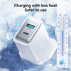 JOYROOM JR-TCF15 30W USB+USB-C / Type-C Fast Charger, Specification:UK Plug(White)