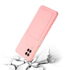 For Samsung Galaxy A12 5G Card Slot Design Shockproof TPU Protective Case(Pink)