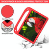 For Samsung Galaxy Tab A8 10.5 / X200 Handle EVA Shockproof Tablet Case with Holder(Red)