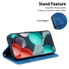For Realme 13+ Global Seven-shaped Embossed Leather Phone Case(Blue)