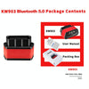 KONNWEI KW903 Bluetooth 5.0 OBD2 Car Fault Diagnostic Scan Tools Support IOS / Android(Black Orange)