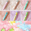 10pcs Disposable Portable Travel Tube Shape Boxed Confetti Soap Mini Soap Plate(Words Series)