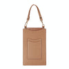 Litchi Texture Card Holder Mobile Phone Bag with Short Strap(Gold)