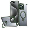For iPhone 15 Pro Wing Series Gen2 MagSafe Metal Ring Holder Phone Case(Green)