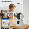 4MP HD Smart WiFi IP Camera, Indoor PTZ, Motion Detection, EU Plug, White