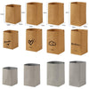 Desktop Separate Storage Washable Kraft Paper Bag, Size: 10x10x15cm
