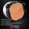 COOLMOON CM-YM-240T Digital ARGB Lens Edition Integrated Water Cooling CPU Cooler Temperature Display CPU Fan(White)