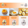 Boiled Egg Timer Reminder Color-changing Cartoon Egg Timer, Specification: Blue Alphabet