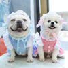 Blue Pet Maid Dress with Leash Ring, XL