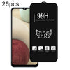For Samsung Galaxy A12 India 25pcs High Aluminum Large Arc Full Screen Tempered Glass Film