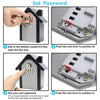 Wall Mounted Key Safe Box - 4 Digit Combination Lock - Orange