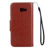 For Galaxy A5 (2017) / A520 Butterflies Love Flowers Embossing Horizontal Flip Leather Case with Holder & Card Slots & Wallet & Lanyard(Brown)