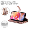 For Samsung Galaxy A36 Nine Card-slot Zipper Wallet Bag Leather Phone Case(Pink)