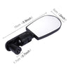 2 PCS Mini Universal Adjustable Rear View Mirror Rear Reflector for Bicycle / Mountain Bike