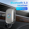 Portable Mini BT 5.3 Receiver Car Audio Adapter Hands-Free AUX Car Bluetooth Receiver