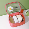 Travel Portable Transparent Large-Capacity Cosmetic Storage Bag, Specification: Large(Grapefruit Red)