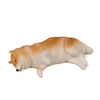 Cute Kawaii Sleeping Pet Figurine Collection Decoration Fridge Magnet Coffee Side Lying  Shiba  Inu