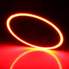 90mm 5W 180LM Angel Eyes Circles Car Headlight COB LED Lights for Vehicles, DC 12-24V (Red Light)