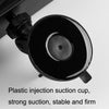 CZC-255 Car Glue Injection Suction Cup Carbon Fiber Rearview Mirror(Blue Mirror)