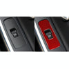 Car Window Lift Button Decorative Sticker for Volvo V60 2010-2017, Left Drive (Red)