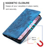 For Samsung Galaxy A36 Totem Embossed Magnetic Leather Phone Case(Blue)
