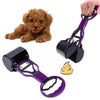 Long Handle Poop Scoop for Dogs & Cats - Purple