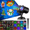 12 Cards AU Plug Color Card Pattern 9W Christmas Projection Light Remote Control Snow Light