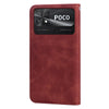 For Xiaomi Poco C40 Frosted Business Magnetic Horizontal Flip PU Phone Case(Brown)