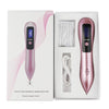 9 Gears Mole Spotting Pen LCD Home Laser Mole Spot Sweeping Beauty Instrument With Shot Light(Rose Gold)