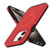For iPhone 11 Shockproof MagSafe Armor PC Hybrid TPU Phone Case(Red+Black)