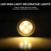R-1633 4.5V / 0.3W 4LEDs Car Indoor Dome Light LED Touch Night Light (Silver)