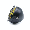 Motorcycle Arrowhead Reticular Retro Lamp LED Headlight Modification Accessories for CG125 / GN125 (Yellow)