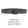 Men Lightweight Metal Free Casual Elastic Belt, Length: 120cm(Twill Blue)
