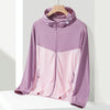 UPF40+ Men and Women Summer High Elasticity Ice Silk Sunscreen Clothing Sports Coat, Size:XXL(Pink-Female)