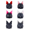 4PCS Motorcycle Plush Ear Helmet Decoration(Pink)