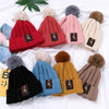 MZ8567 2 in 1 Children Knitted Hat Autumn And Winter Warm Baby Wool Hat + Children Scarf Neck Suit, Size: Free Size(Red)