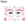 10 PCS Waterproof Music Festival Glitter Tattoo Stickers(LG-002)