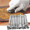 ER076 20 In 1  Leather Carving Printed Leather Bag Carving Knocking Flowers Craft DIY Leather Tool