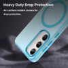 For Samsung Galaxy S23 5G MagSafe Frosted Translucent TPU + PC Full Coverage Phone Case(Blue)
