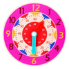 KBX-974 5 PCS Time Cognition Digital Clock Children Early Education Toy(Rose Red)