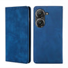For Asus Zenfone 9 Skin Feel Magnetic Horizontal Flip Leather Phone Case(Blue)